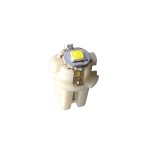 Led bulb 1 smd 3030 super bright, socket T5 B8.3D, white color, for dashboard and center console